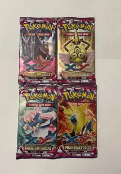 Pokemon XY Phantom Forces Sealed Booster Packs Art Set - Image 1