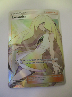 Pokemon Lusamine Ultra Rare Full Art Holo Trainer 110/111 Sm-Crimson Invasion - Image 1
