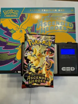 VERY HEAVY! 22.66g Ascended Heroes Pokemon TCG Booster (SEALED) GOD PACKUUUUUU - Image 1