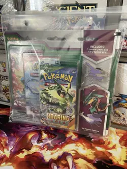 Pokemon TCG - XY Mega Evolution - 3-Booster Blister Pack - Mega Latios Pin - Image 2