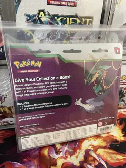 Pokemon TCG - XY Mega Evolution - 3-Booster Blister Pack - Mega Latios Pin - Image 5
