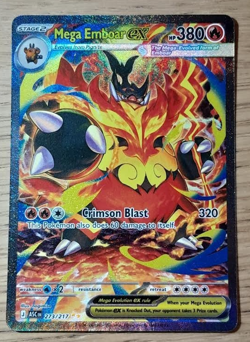 Pokemon TCG Mega Emboar Ex SIR 273/217 Ascending Heroes Pack Fresh Mint 🔥 - Image 2