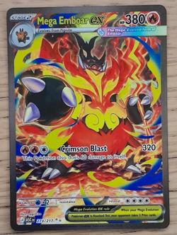 Pokemon TCG Mega Emboar Ex SIR 273/217 Ascending Heroes Pack Fresh Mint 🔥 - Image 4
