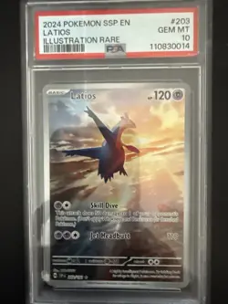 2024 Pokemon SSP en Latios Illustration Rare PSA 10 - Image 1