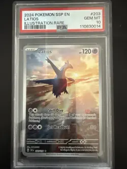 2024 Pokemon SSP en Latios Illustration Rare PSA 10 - Image 2