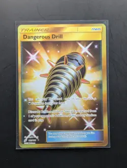 Dangerous Drill Sun Moon Team Up 192/181 Holo Secret Rare Pokemon TCG - NM - Image 1