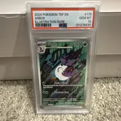 Pokemon SV05: Temporal Forces Arbok Illustration Rare Holo 176/162 PSA 10 2024 - Image 1