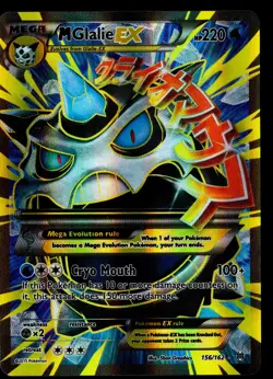 M Glalie EX (Full Art) 156/162 Holo - Pokemon TCG XY - BREAKthrough HP - Image 1