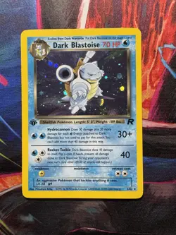 Pokemon TCG Dark Blastoise Holo Rare 1st Edition 3/82 Lp Condition - Image 1