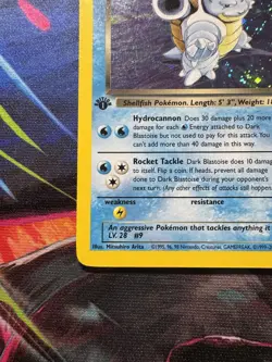 Pokemon TCG Dark Blastoise Holo Rare 1st Edition 3/82 Lp Condition - Image 4