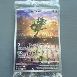Teal Mask Ogerpon Pokemon SVP 123 Full Art Illustration Rare Black Star Promo - Image 1