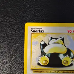 Pokemon Snorlax Base Set 2 Non Holo 30/130 With 1999 Snorlax Sticker - Image 4