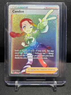 Candice 204/195 Rainbow Secret Rare Pokemon 2022 Silver Tempest NM - Image 1