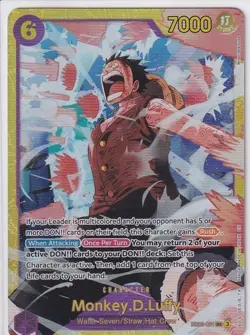 One Piece TCG Monkey D Luffy EB02-061 SEC Alt Art Secret Anime 25th EN NM - Image 1