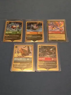 Lorcana Winterspell Gold Promo Lot Of 5 - Image 1