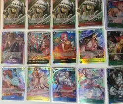 One Piece TCG Super Rare 23 SR and Rares Foil Cards English One Piece Lot - Image 2
