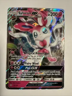 Pokemon TCG Sylveon GX Guardians Rising Ultra Rare Card 92/145 HP - Image 1