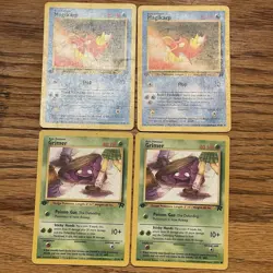 Magikarp 47 Grimer 57 2000 Team Rocket 1st Edition Pokemon 4 Card Lot - Image 1