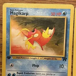 Magikarp 47 Grimer 57 2000 Team Rocket 1st Edition Pokemon 4 Card Lot - Image 3