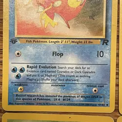 Magikarp 47 Grimer 57 2000 Team Rocket 1st Edition Pokemon 4 Card Lot - Image 4