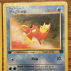 Magikarp 47 Grimer 57 2000 Team Rocket 1st Edition Pokemon 4 Card Lot - Image 5