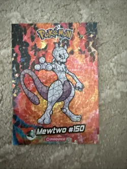 Mewtwo Pokemon Crystal Card Collection Shiny Halo Full Art - Image 1
