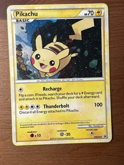 Pikachu HGSS03 Holo 2010 PROMO Pokemon Card LP - Image 1