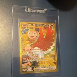 Pokemon Ethan's Ho-Oh EX Full Art Holo Fire 230 HP 239/182 Pokemon TCG Card - Image 1