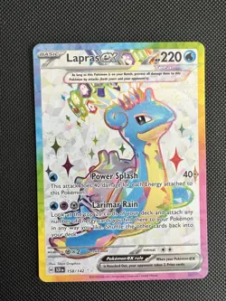 Pokemon Lapras EX Stellar Crown Card 158/142 Mint Condition - Image 1
