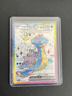 Pokemon Lapras EX Stellar Crown Card 158/142 Mint Condition - Image 3