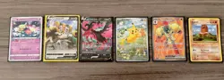 Pokemon TCG 6 Card Lot Pikachu, Diglett, Regigigas V, Galarian Moltres V, Promo - Image 1
