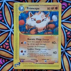 Primeape - 29/147 - Pokemon Aquapolis Non-Holo Card MP - Image 2