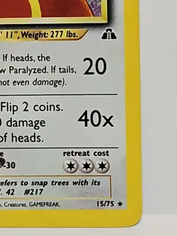 Ursaring Neo Discovery #15/75 2001 Pokemon TCG Holo Rare Card Vintage WOTC LP - Image 4