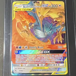 Pokemon TCG Moltres Zapdos Articuno GX 44/68 TAG TEAM Full Art Holo Card - Image 2