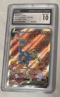 Pokemon TCG Machamp v Astral Radiance Alternate Art Card 172/189 CGC 10 - Image 1