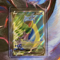 Lapras V 189/202 Holo Full Art Ultra Rare Pokemon Card SWSH PTCG NM - Image 3