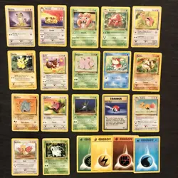 Vintage Pokemon Jungle Card Lot of 17 Eevee Pikachu WotC TCG LP/Excellent - Image 1