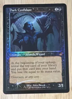 Magic: The Gathering Dark Confidant Ravnica Remastered Foil Retro Frame Mythic - Image 1