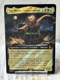 MTG Fallout - The Master Transcendent - Surge Foil Extended Art Mythic - Image 1