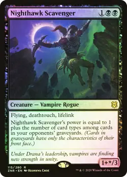 MTG FOIL Nighthawk Scavenger - Zendikar Rising #115 - Image 1