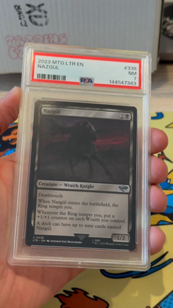 2023 MTG The Lord Of The Rings: Tales Of Middle-Earth 338 Nazgul PSA 7 NON-FOIL - Image 2