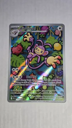 Pokemon TCG Ambipom 107/094 - Phantasmal Flames Illustration Rare NM - Image 1
