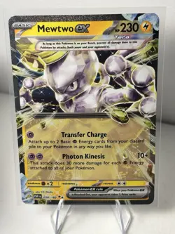 Mewtwo ex 058/182 Paradox Rift Pokemon TCG Double Rare - Image 1