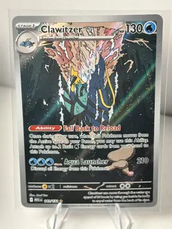 Clawitzer 141/132 Mega Evolution Illustration Rare Pokemon TCG - Image 1