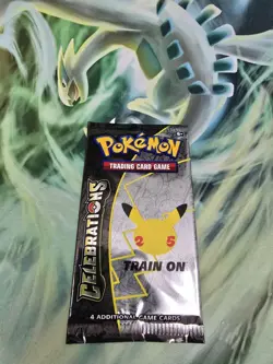 NEW 2021 Factory Sealed Pokemon 25th Anniversary Celebrations Booster Pack TCG - Image 1