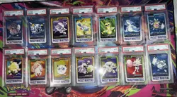Pokemon Carddass 1997 Japanese Lot of 14 PSA Graded Slabs (Graded 6 and up) - Image 1