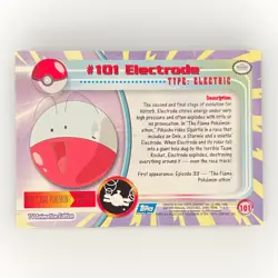 [LP] Topps 1999 Electrode #101 Pokemon TV Animation Edition Series (Blue Label) - Image 2