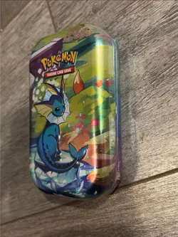 Pokemon TCG Vaporeon Mini Tin Prismatic Evolutions – Factory Sealed Unopened - Image 2