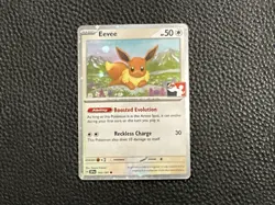 Play! Pokemon Prize Pack Series 7 Surging Sparks Cosmo Holo Eevee 143/191 - Image 1
