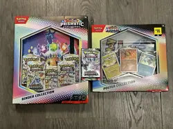 Pokemon TCG: Prismatic Evolutions Binder Collection & Poster Bundle Sealed - Image 1